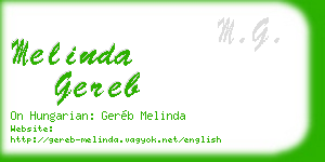 melinda gereb business card